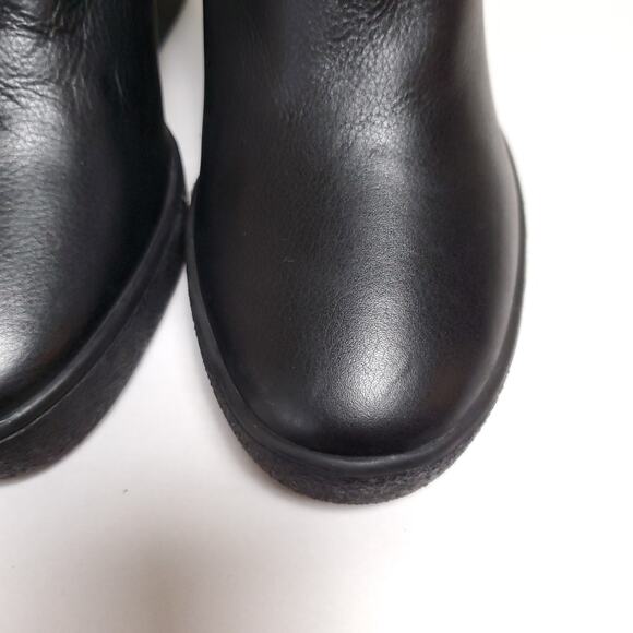 NEW AQUATALIA 3” Black Leather Cameron Insulated Wedge Boots - Picture 6 of 14